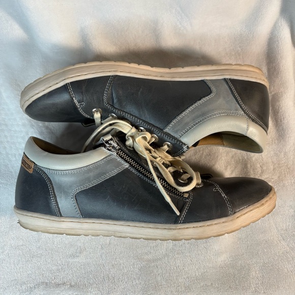 Pikolinos Atenas blue leather lace up sneakers - Picture 3 of 6